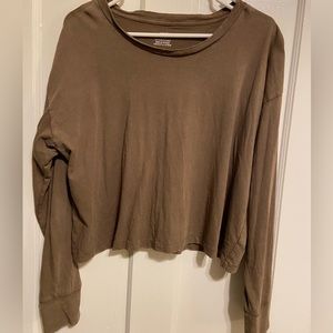 Aerie cropped long sleeve tee
